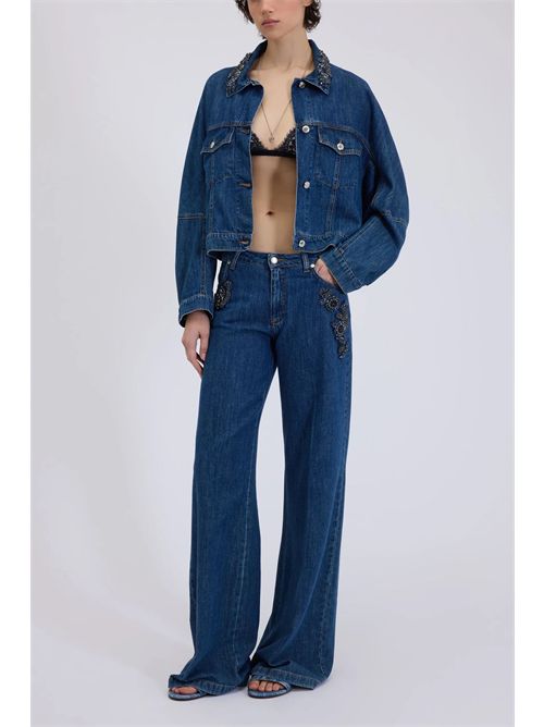 Jeans with embroidered stones ERMANNO FIRENZE | D48EP055EJ4MF15200152